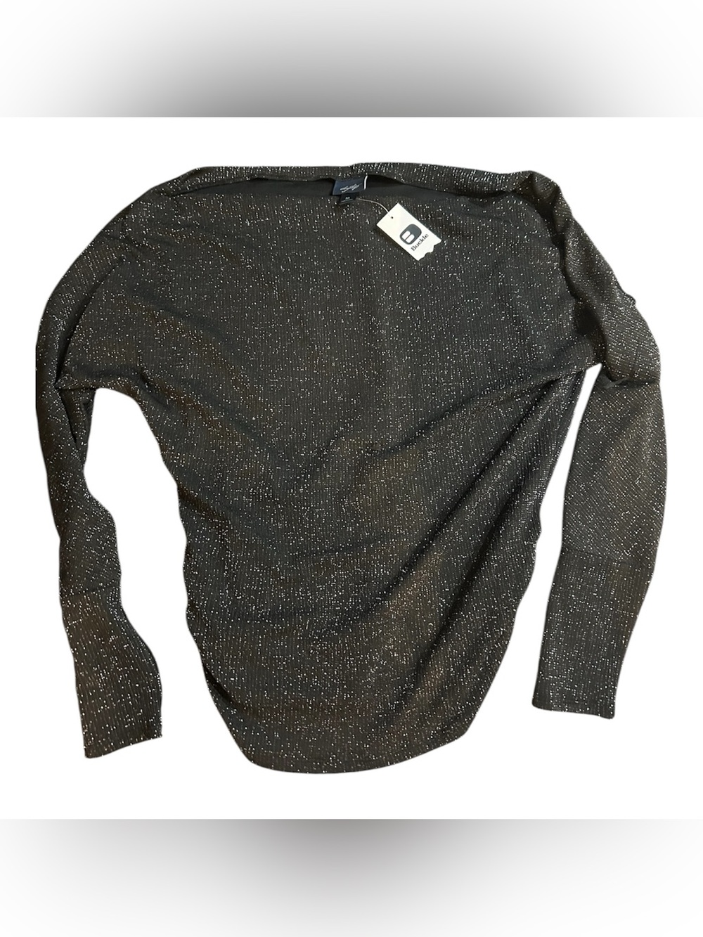 Daytrip Black Sparkle Long Sleeve Top